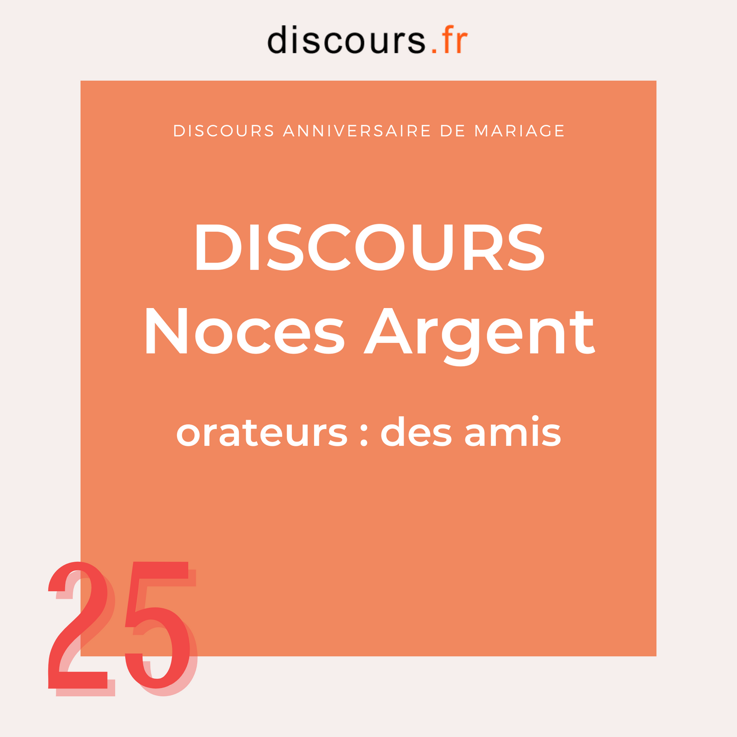 discours noces argent amis