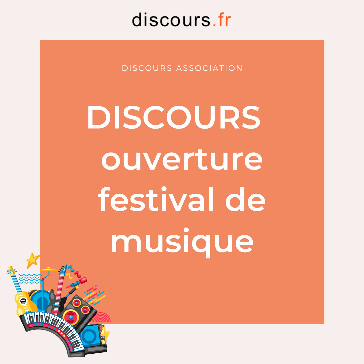 discours président ouverture festival musique
