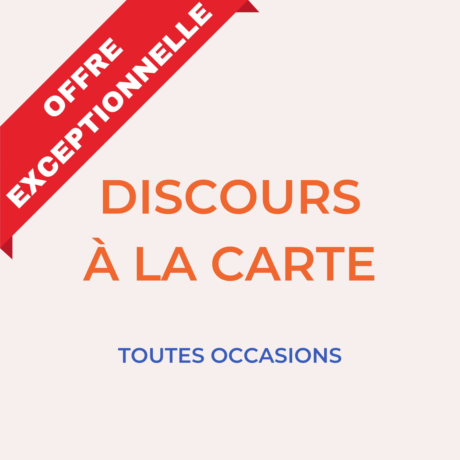 votre discours personnalisé