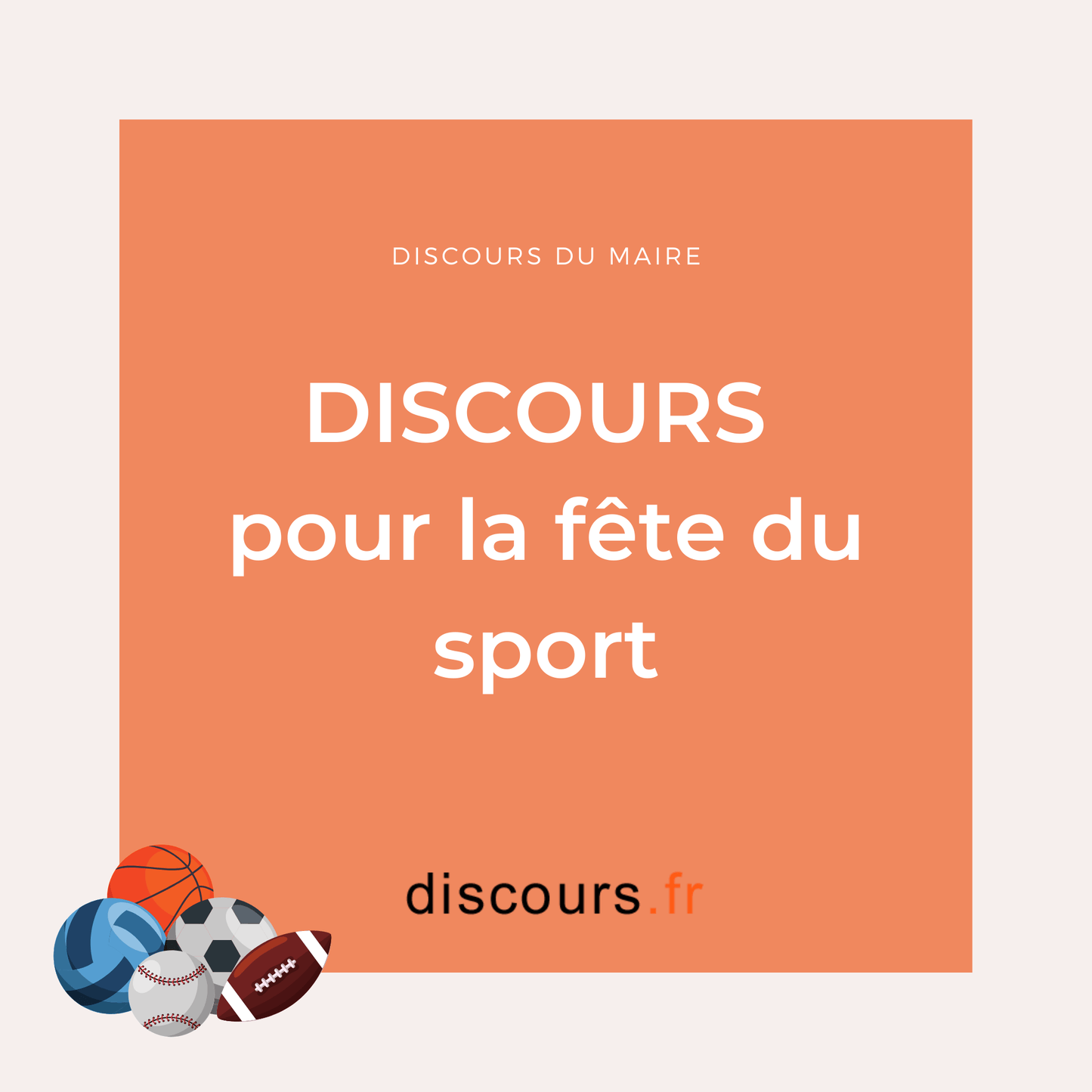 discours pour la fête du sport
