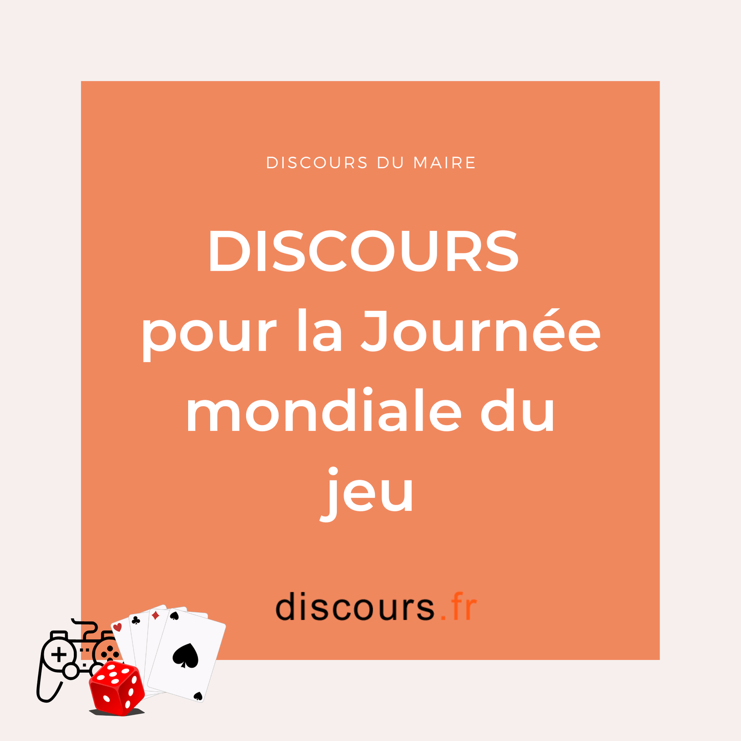 discours pour la fête mondiale du jeu