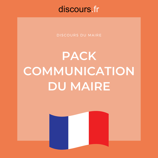 Pack Communication discours, éditos pour le maire