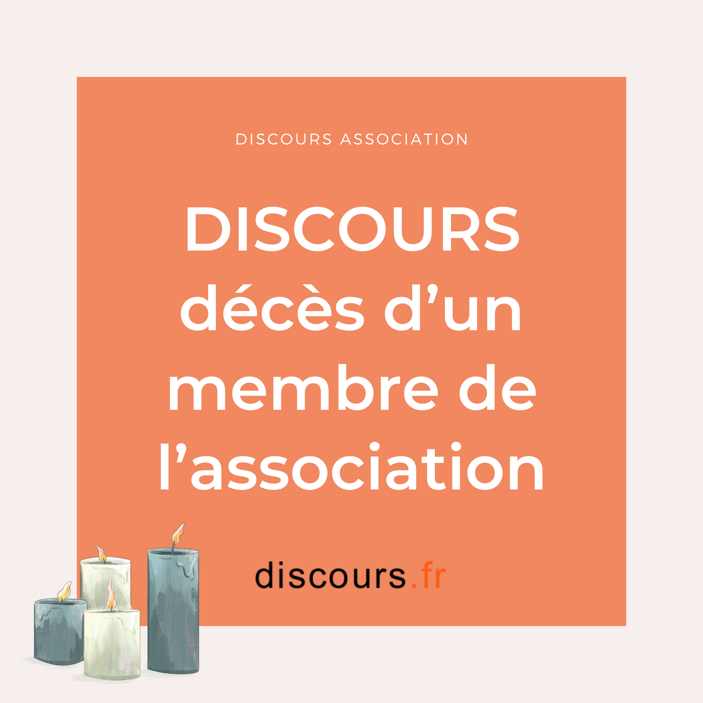 discours décès d'un membre de l'association