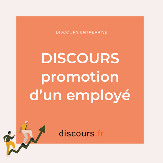 discours pour la promotion d'un employé