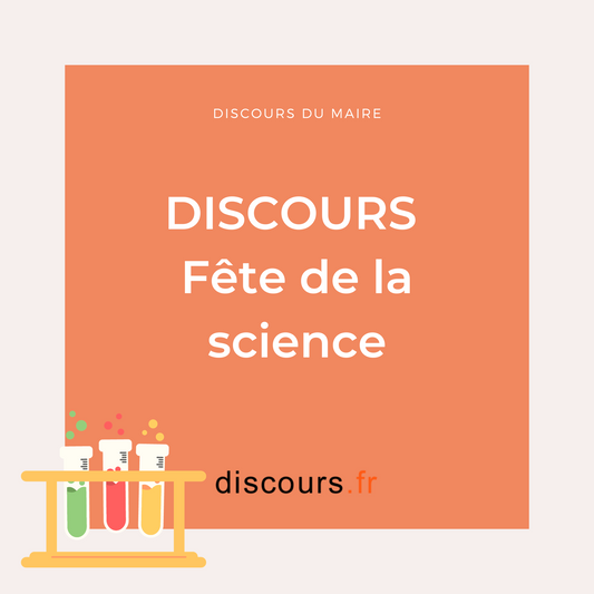 discours du maire pour la fête de la science