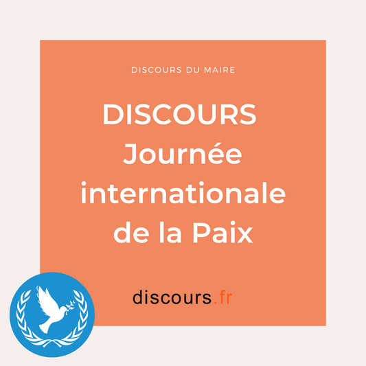 discours du maire pour la journée mondiale de la Paix