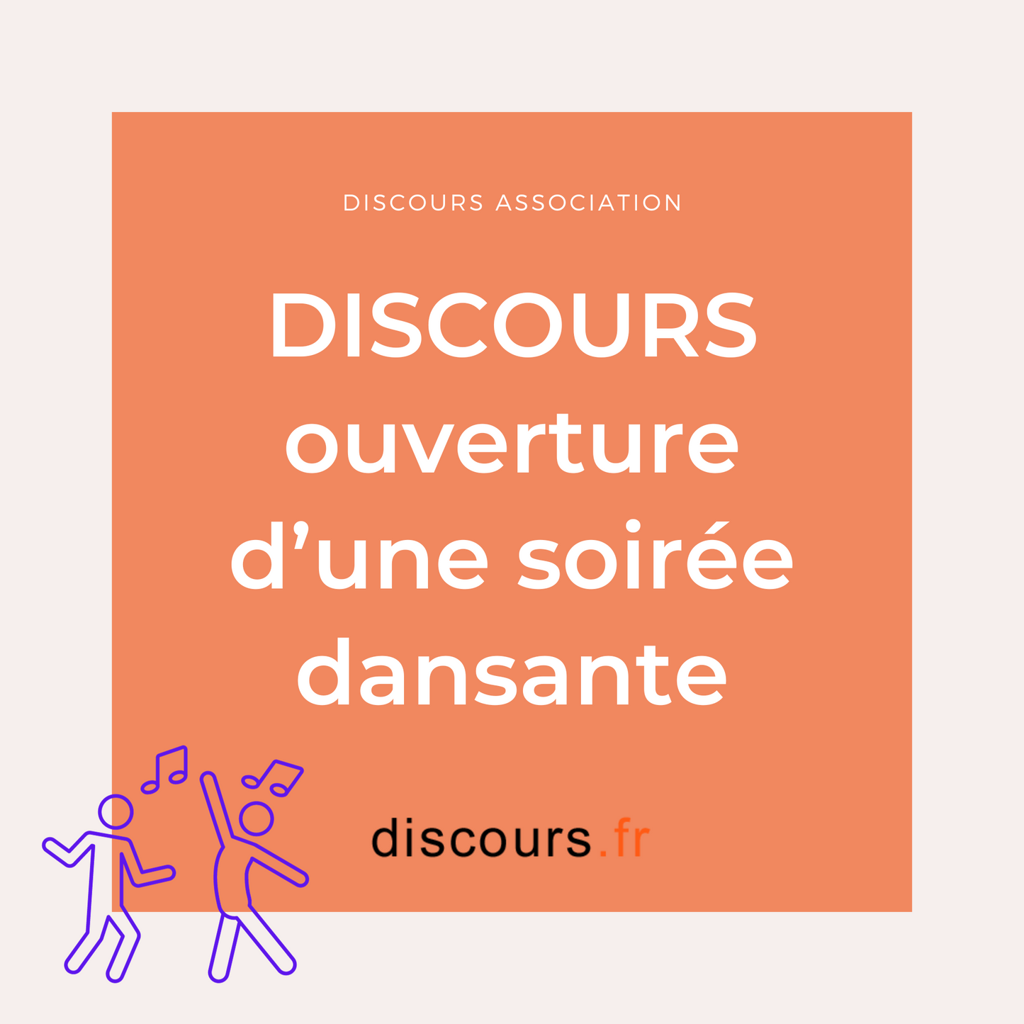 discours président association pour l'ouverture d'une soirée dansante