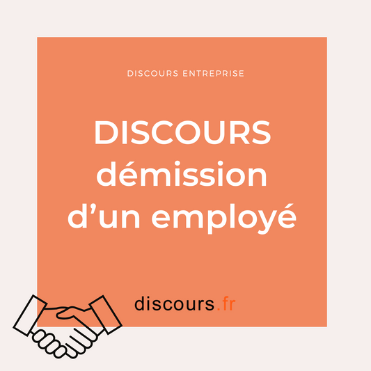 exemple discours démission d'un employé pour l'employeur