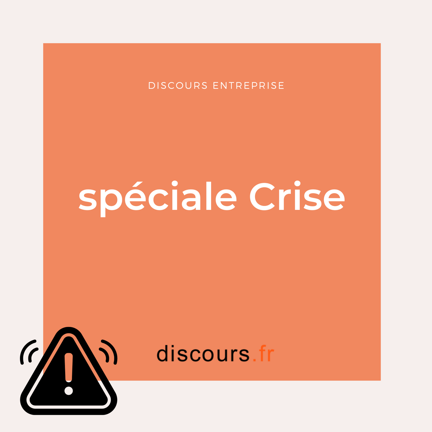 discours Spéciale crise