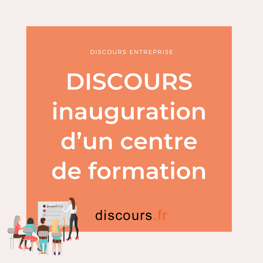 exemple discours centre de formation