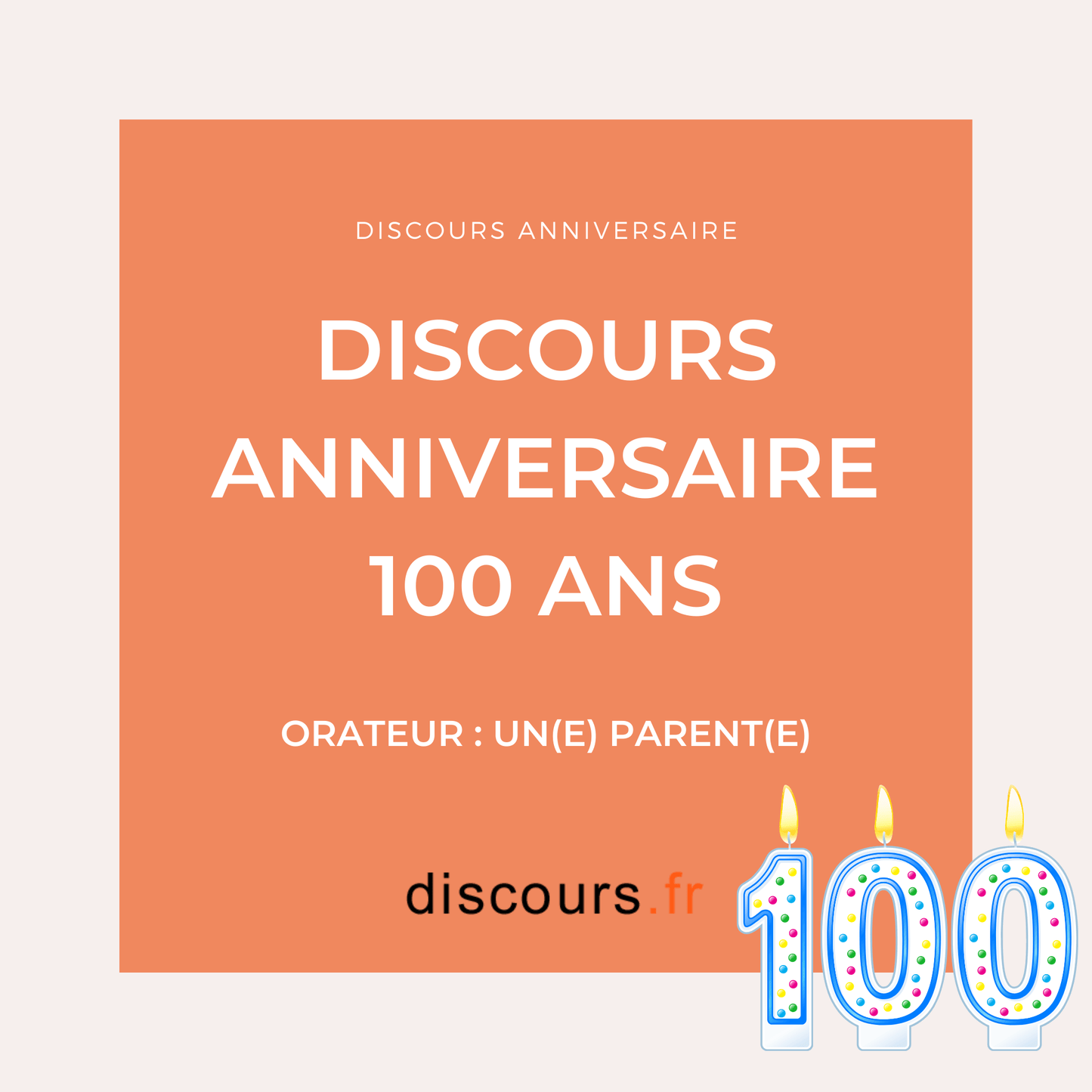 discours anniversaire 100 ans - anniversaire d'un(e) centenaire