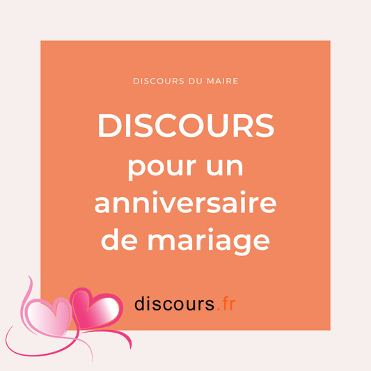 discours pour un anniversaire de mariage