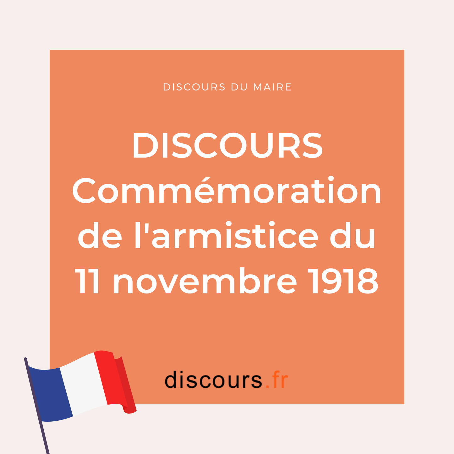 Discours du 11 novembre pour le Maire 2023