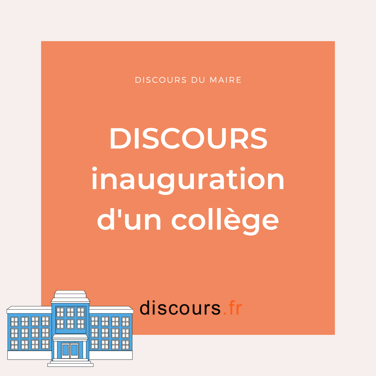 discours inauguration d'un collège