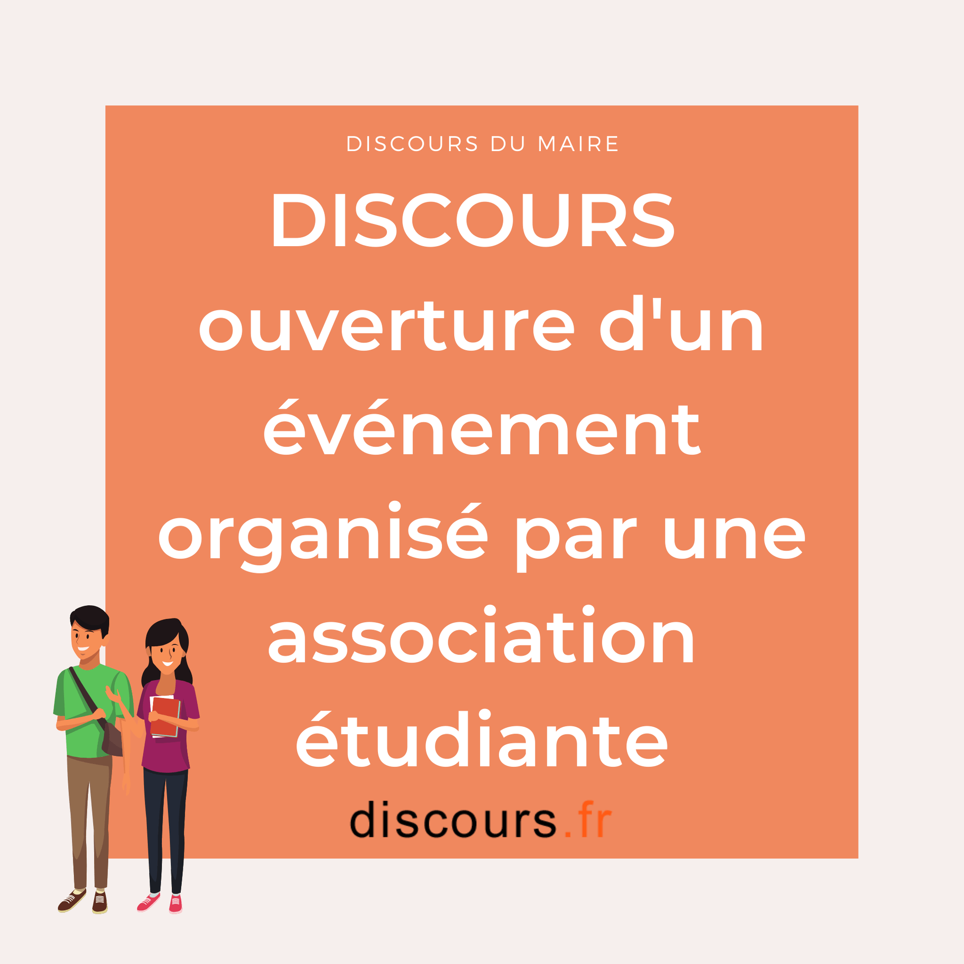 discours événement organisé par association étudiante