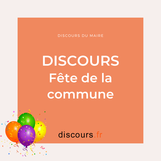 discours du maire pour la fête de la commune