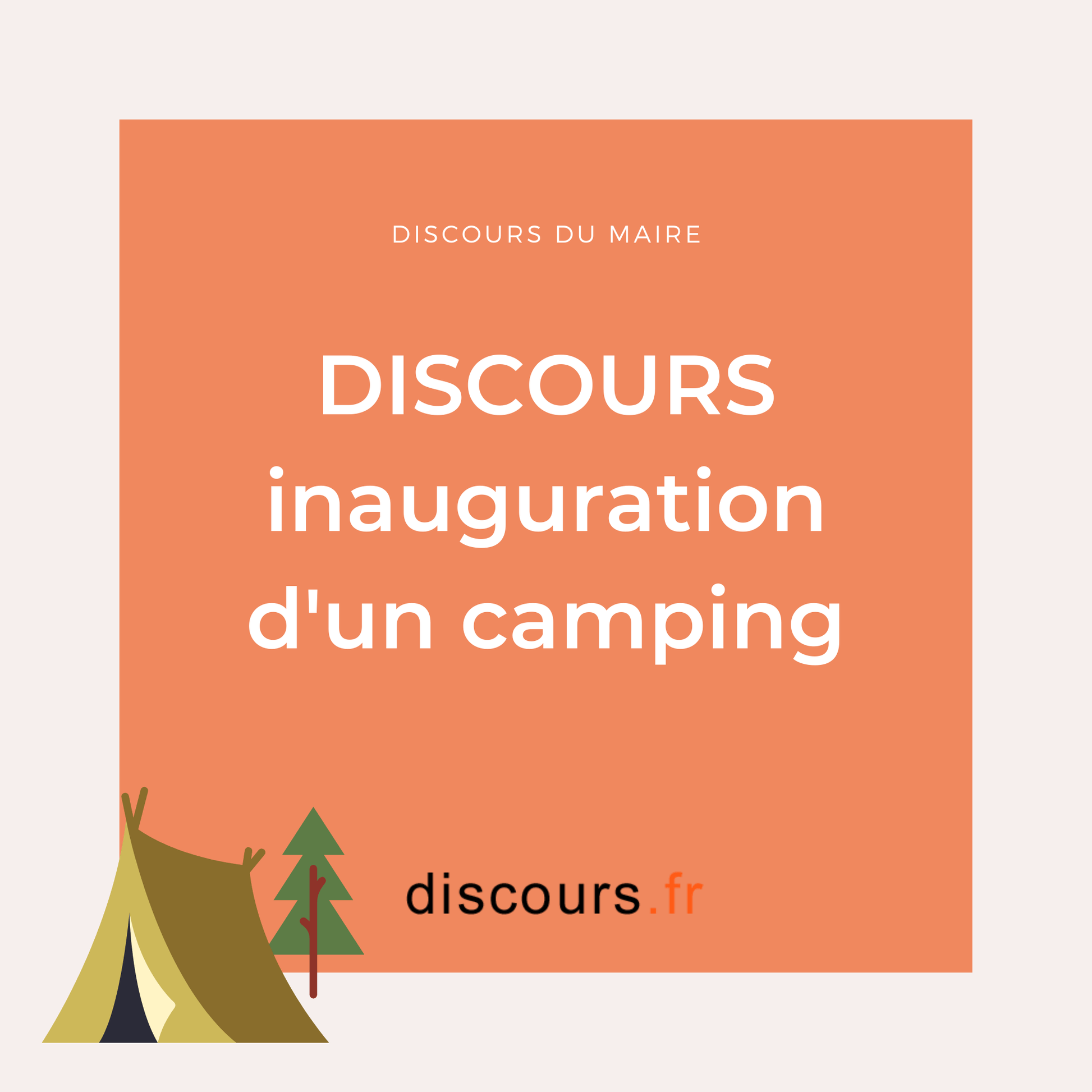 discours inauguration d'un camping