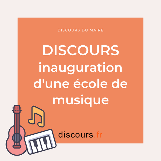 discours inauguration d'une école de musique