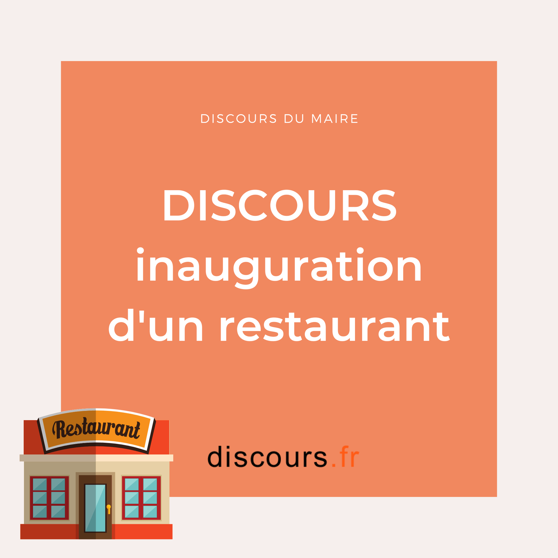 discours inauguration d'un restaurant