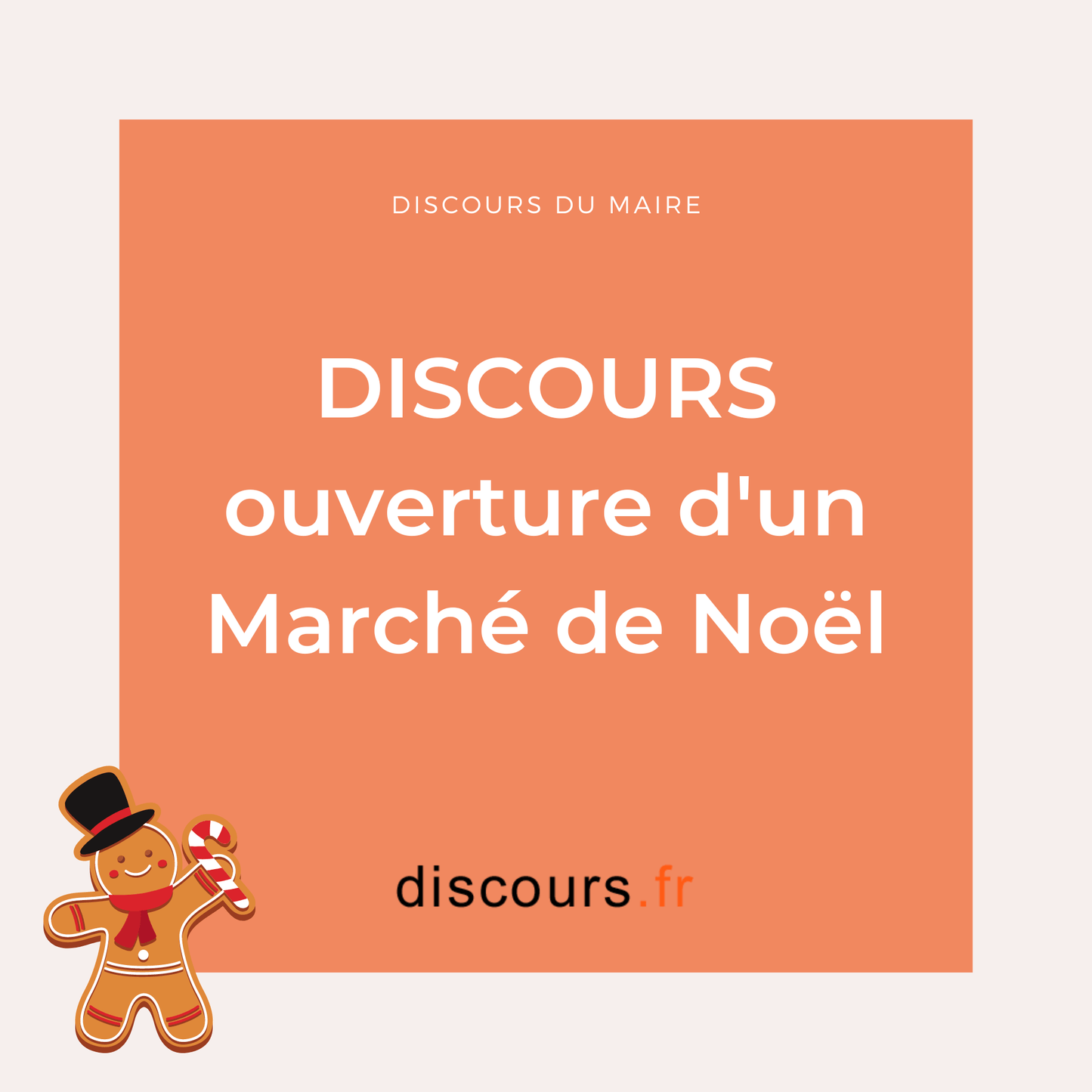 Discours ouverture d'un marché de Noël