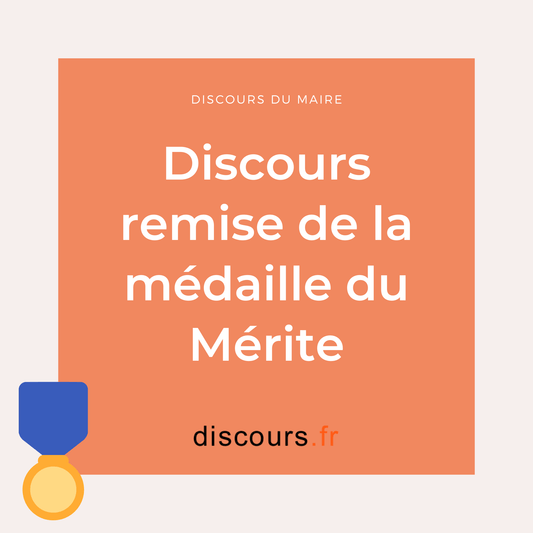 discours Remise Médaille du Mérite