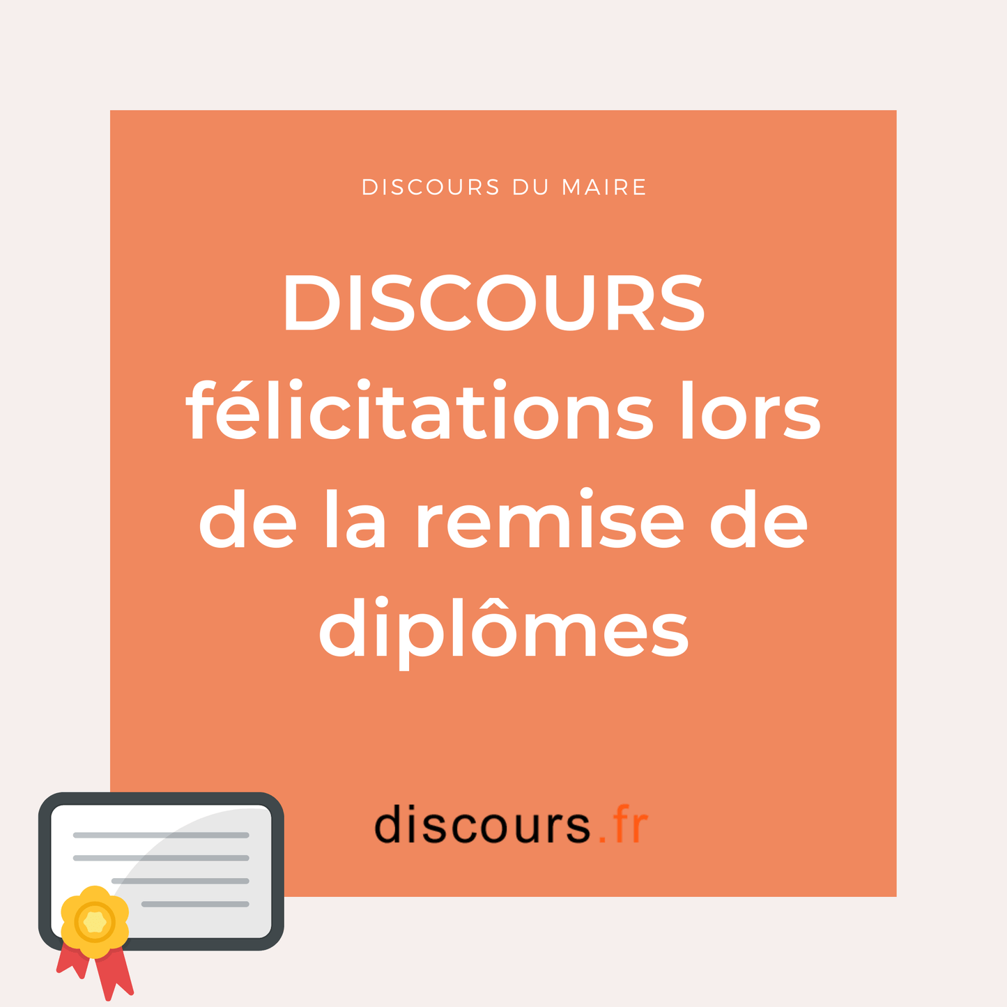 discours félicitations lors de la remise de diplômes