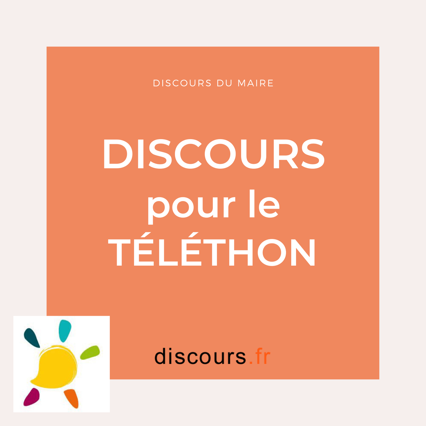 Discours pour le Téléthon