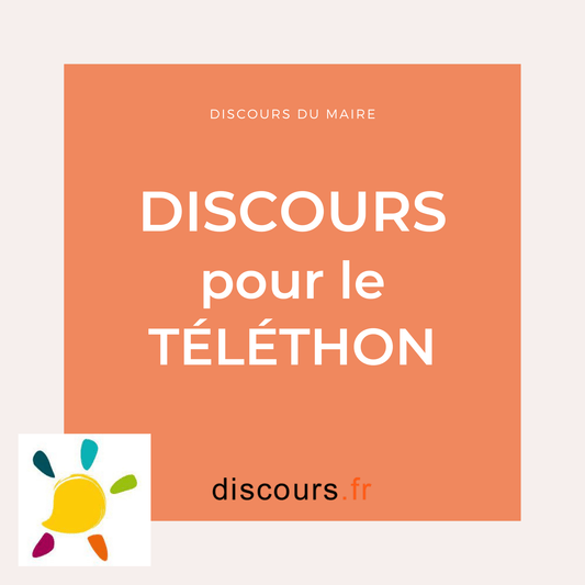 Discours pour le Téléthon