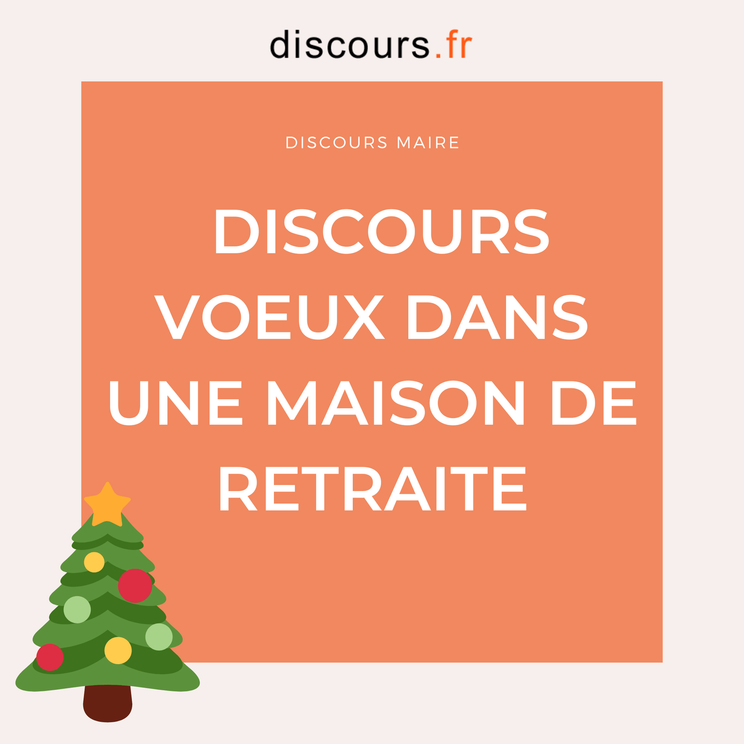 discours voeux dans une maison de retraite