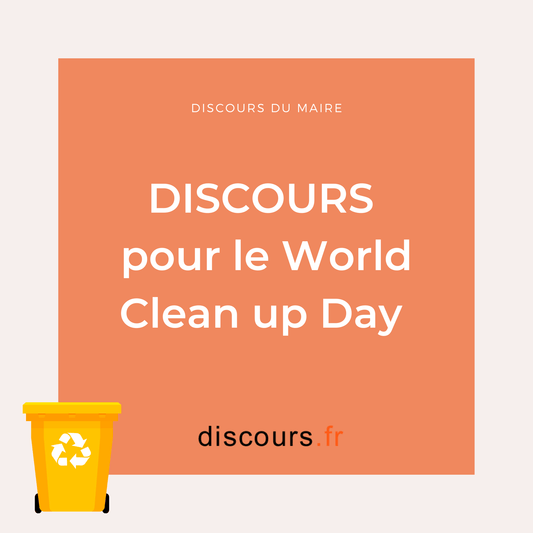 Discours World CleanUp Day