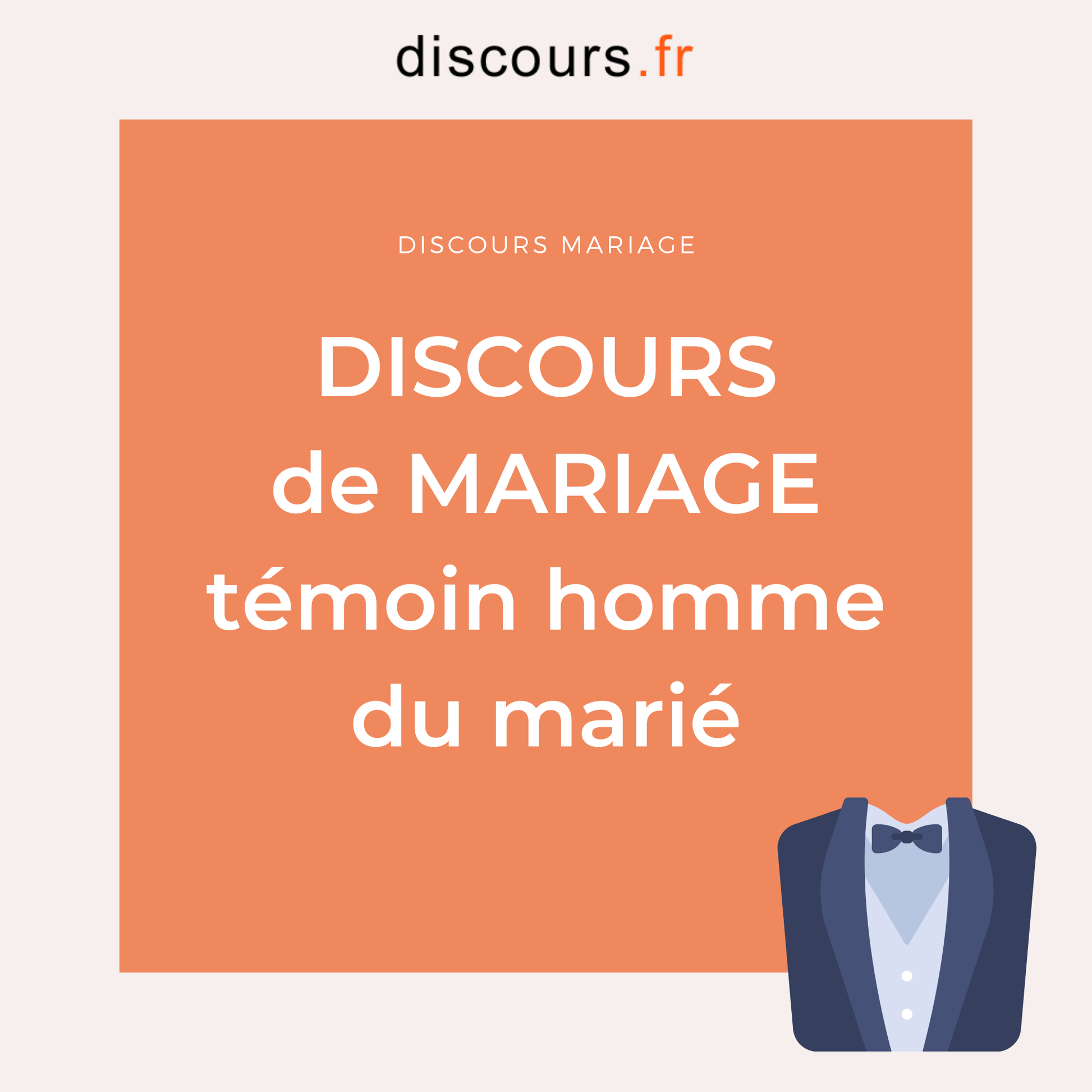 discours du témoin homme du marié