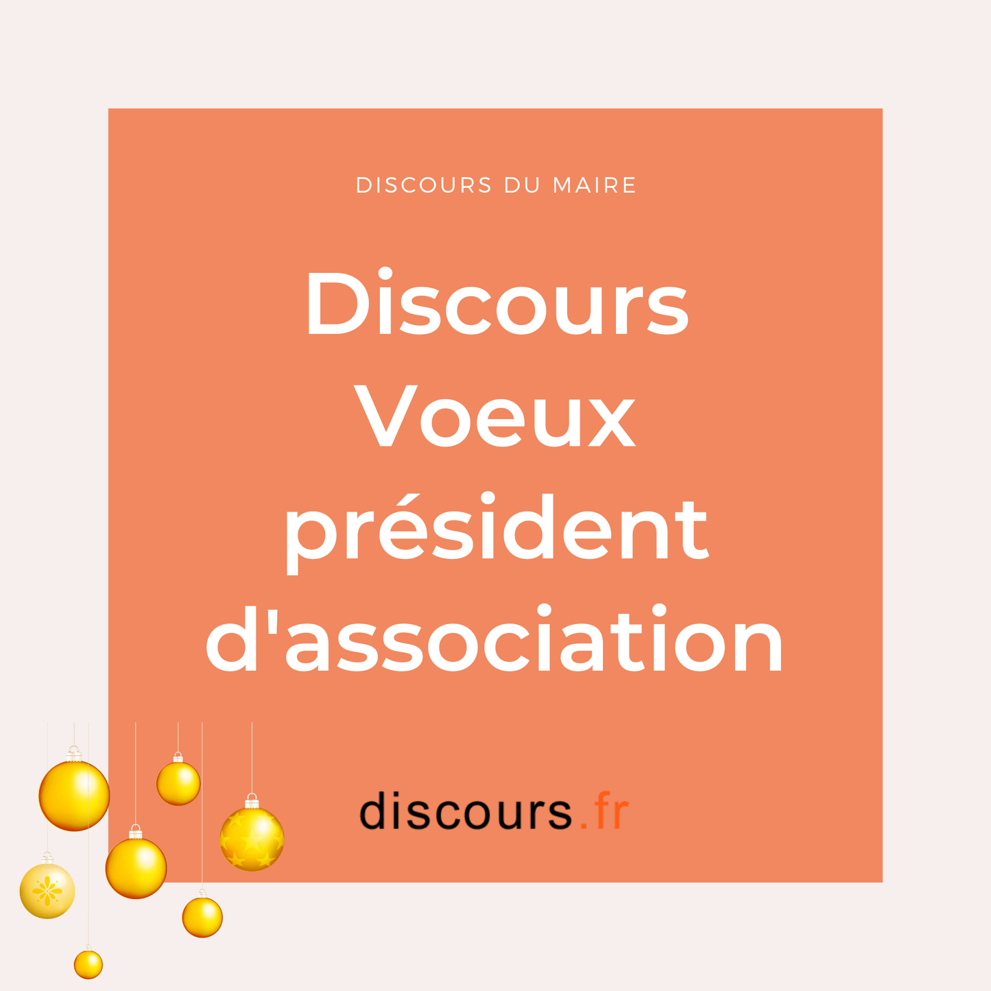 discours de voeux du président d'association