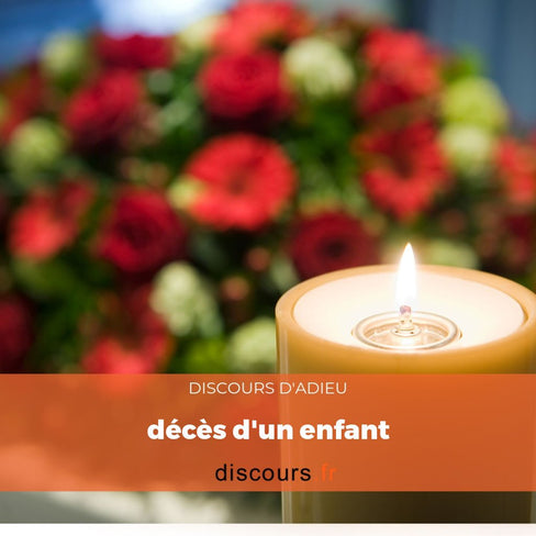 discours décès d'un enfant