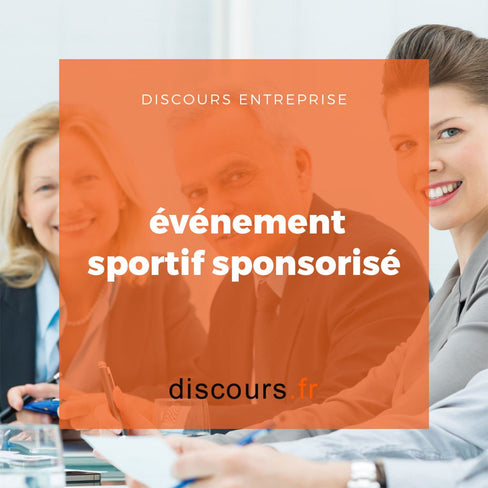 discours événement sportif sponsorisé