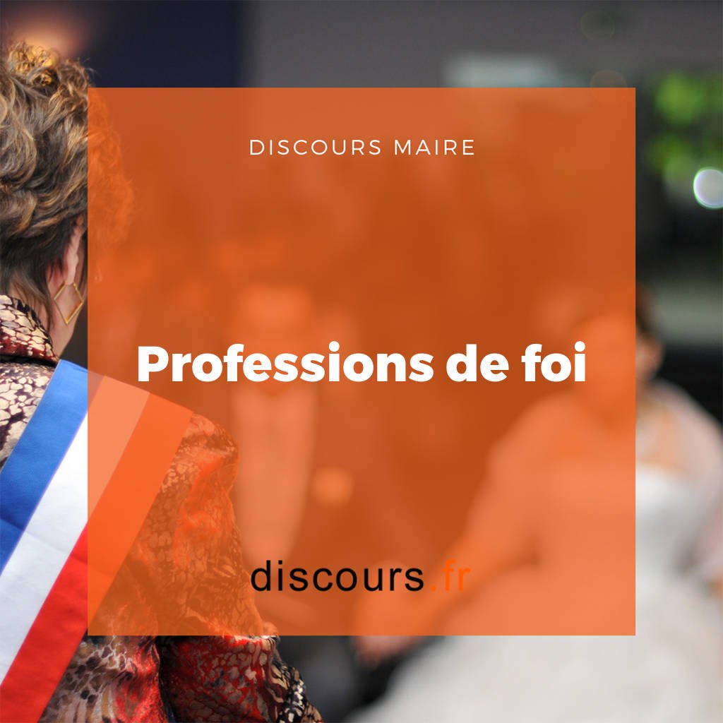 discours Professions de foi